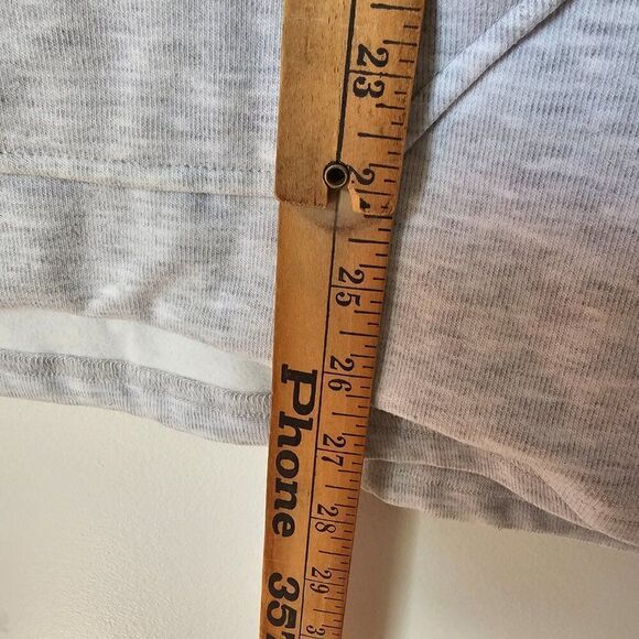 EUC COTTON BLEU LIGHT GREY SUPER SOFT HOODED SWEATER QUARTER BUTTONED SIZE SMALL - Picture 16 of 16